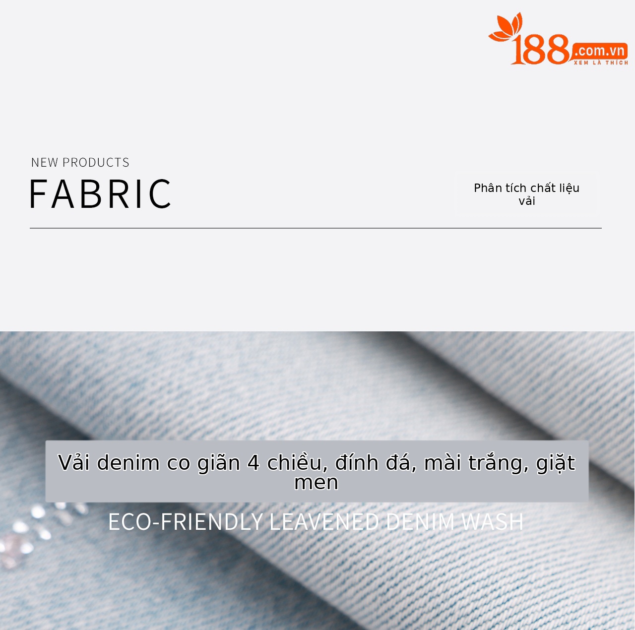 Quần jean nam ống rộng nhuộm mực, đính sequin kim cương, co giãn bốn chiều — xanh lam chi tiết 11