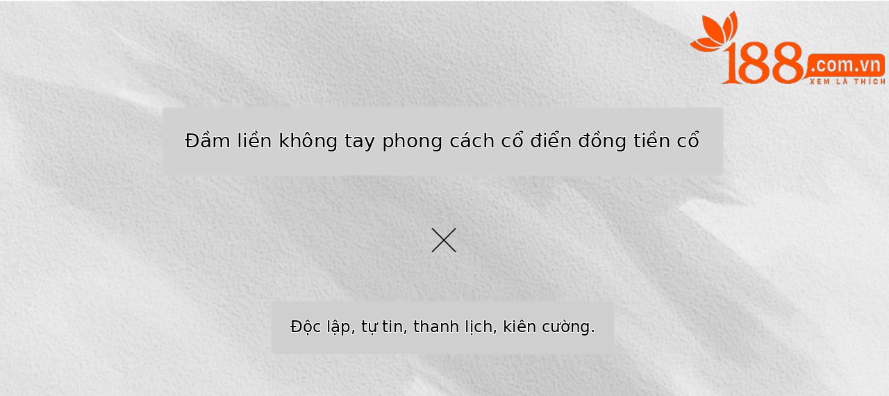 Đầm nữ không tay cổ vest ôm eo phong cách cổ điển — xanh đậm chi tiết 1