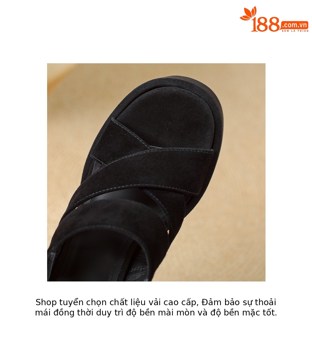 Sandal cao gót nữ hở mũi gót vuông 12 cm, quai ngang đế platform — màu đen, màu mơ chi tiết 18