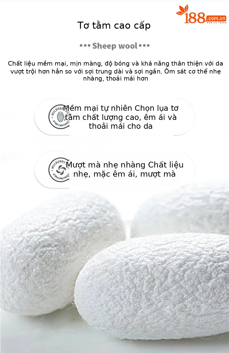 Áo thun nam tay ngắn lụa Mulberry Silk mùa hè, phong cách trẻ trung thoáng mát — Trắng 8876 chi tiết 1