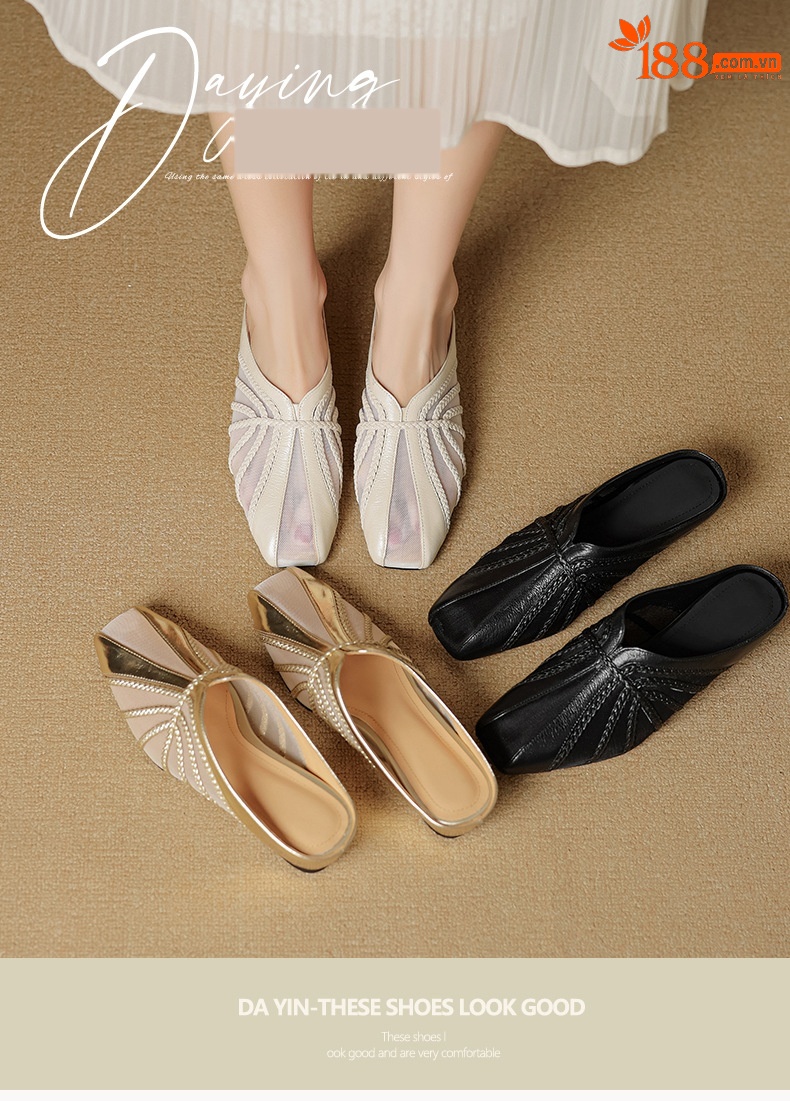 Sandal cao gót nữ mũi nhọn quai chéo gót 5 cm phong cách Hàn Quốc — đen chi tiết 1