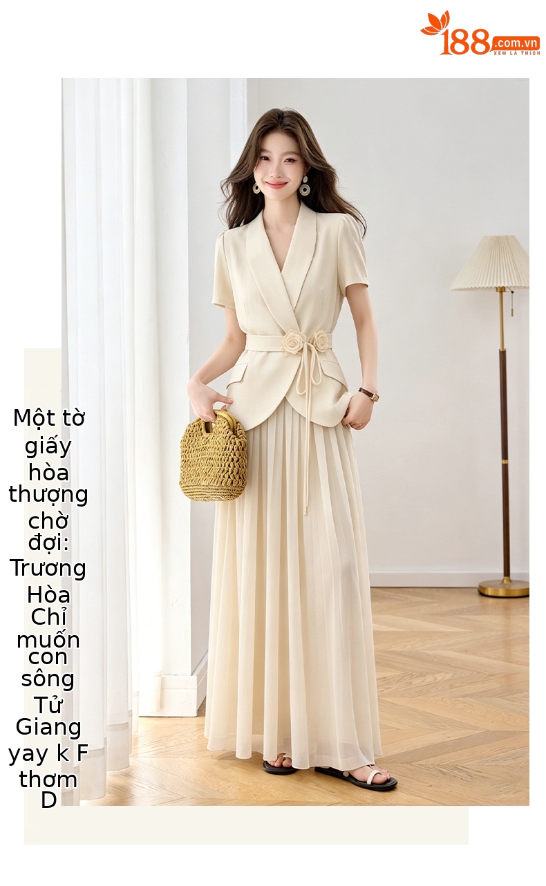 Set vest chân váy nữ công sở phong cách tiểu thư sang trọng, form ôm gọn dáng — Màu ảnh chi tiết 8