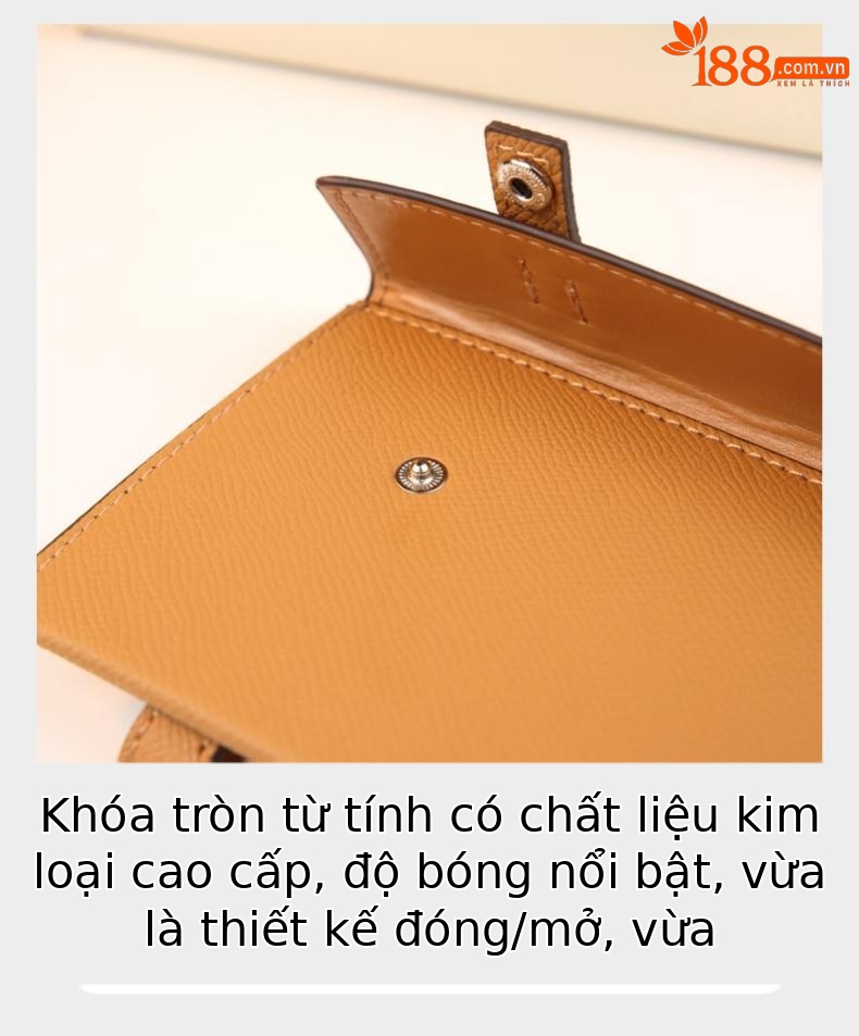 Túi đeo chéo nữ da thật phong cách mosaic nhiều màu — màu trắng ngà, màu nâu, Màu xanh da trời, màu hồng chi tiết 20