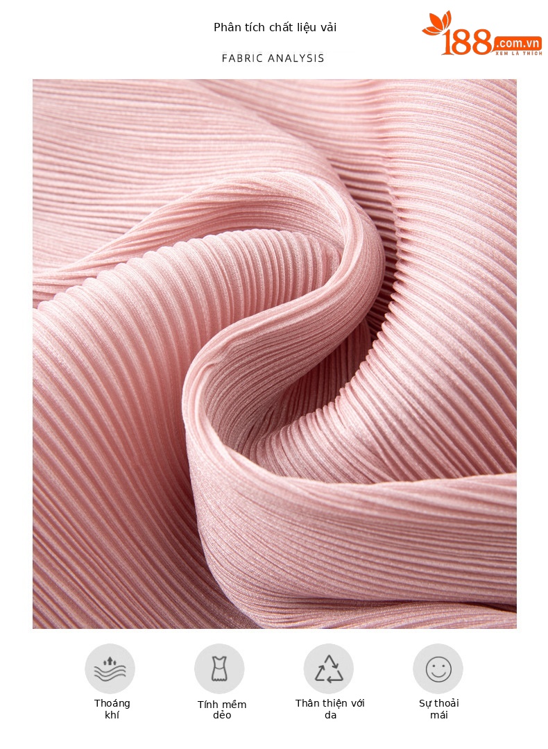 Áo thun nữ tay dơi xếp ly phối màu trơn, thiết kế gấu lệch độc đáo — màu đen chi tiết 4