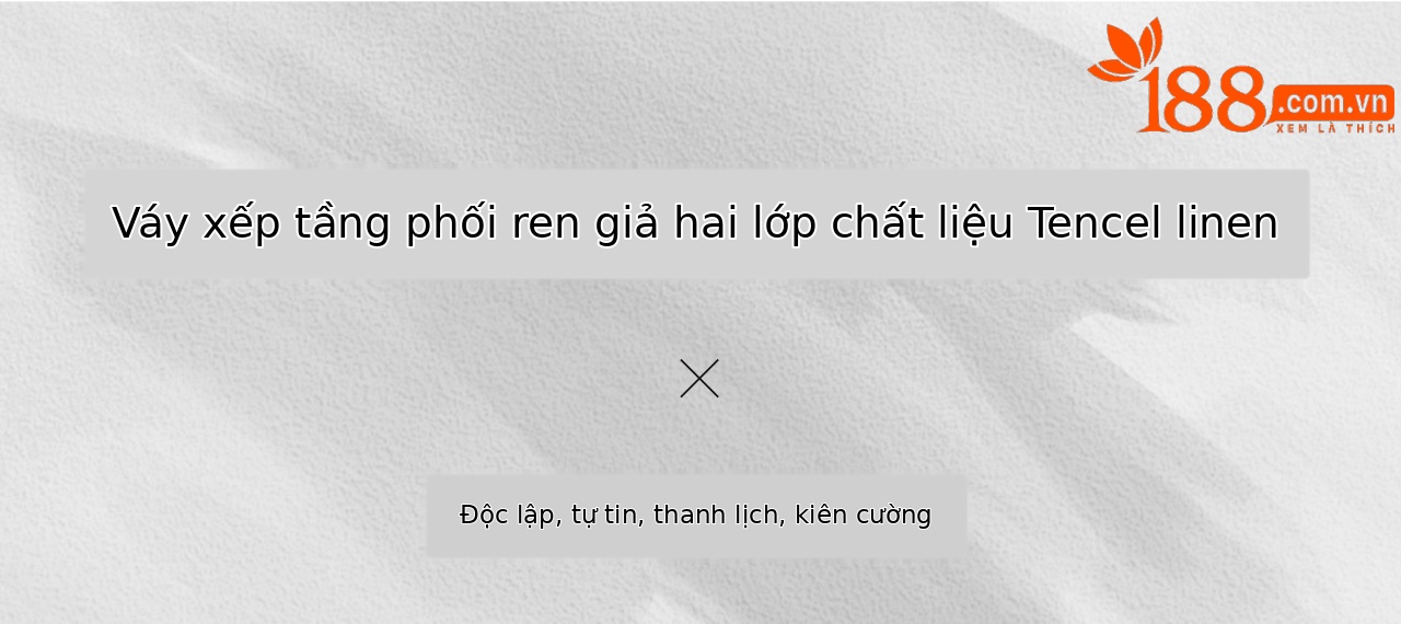 Chân váy midi ren xếp ly cạp cao xẻ tà sau — màu đen chi tiết 1