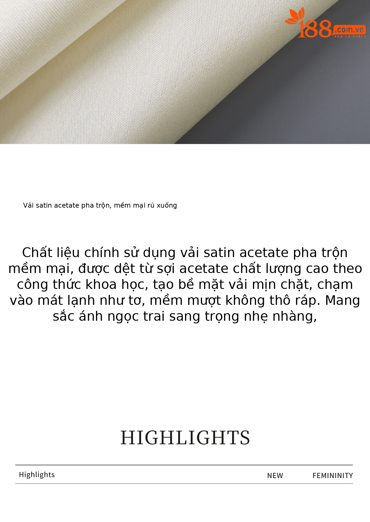 Áo thun nữ cổ tròn tay lửng chất liệu acetate cao cấp phong cách Pháp — màu đen chi tiết 6