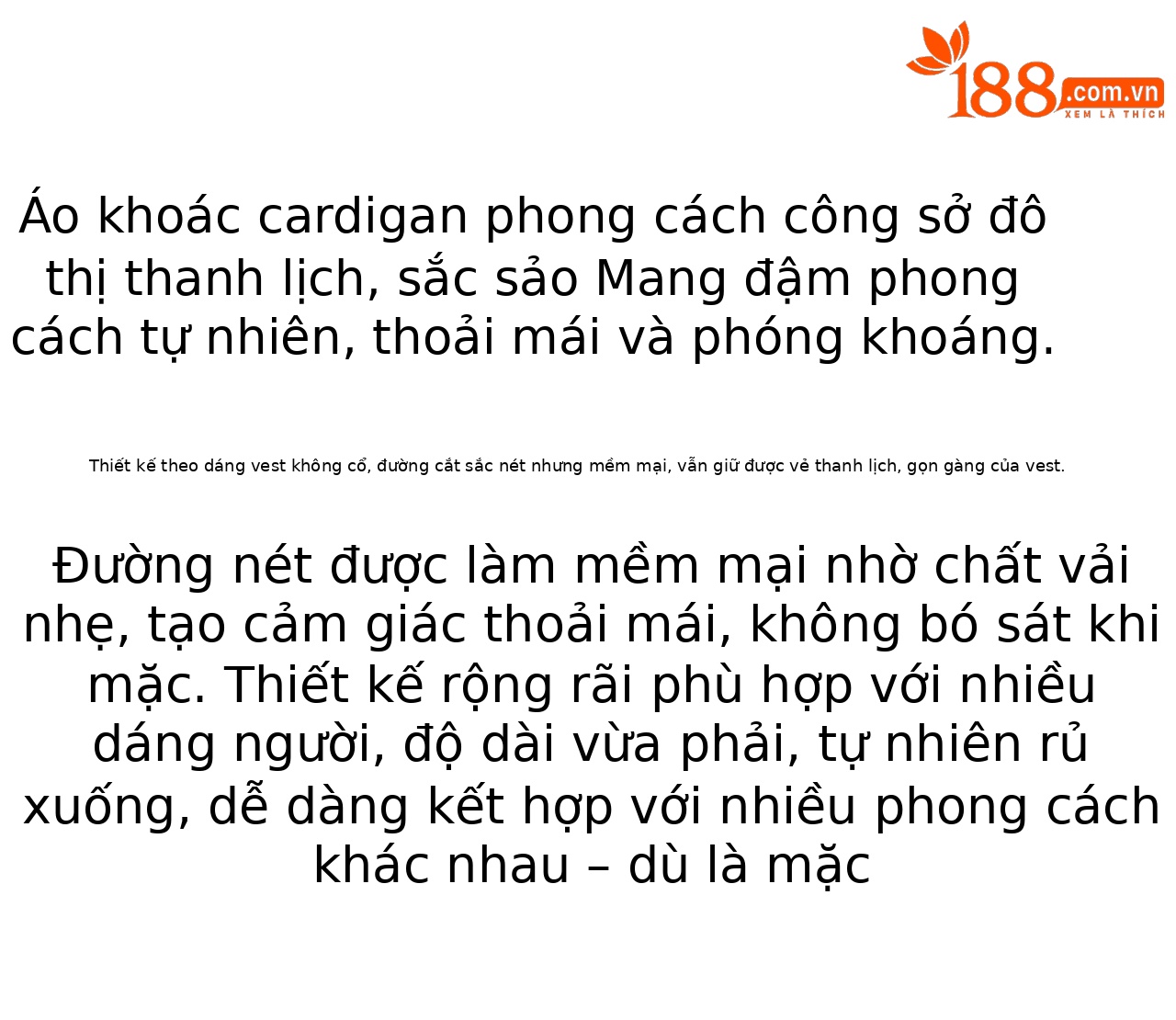 Áo cardigan nữ tay dài chất liệu tencel mát lạnh dáng rộng — màu đen chi tiết 3