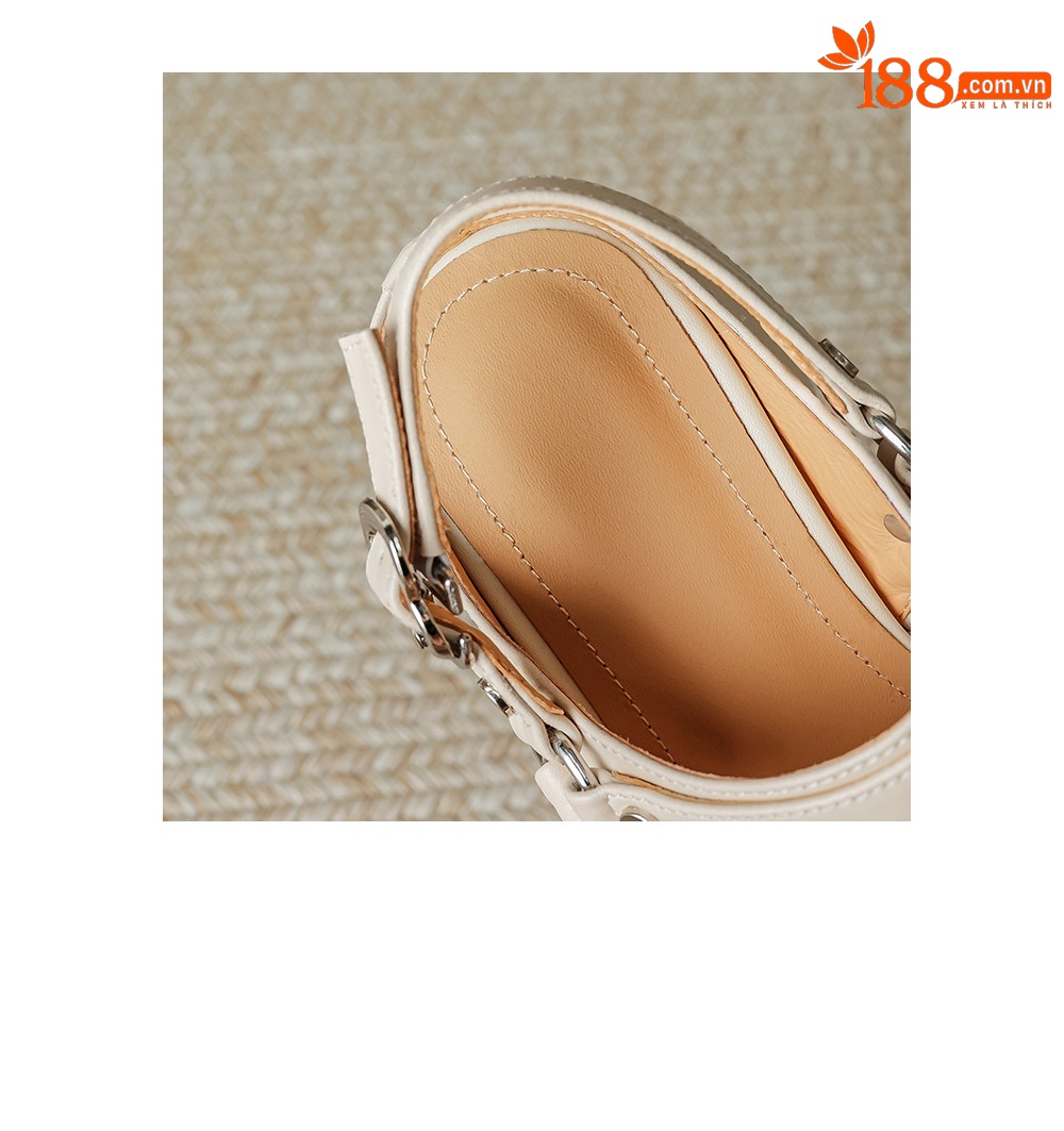 Sandal cao gót nữ mũi hở đế dày gót 6 cm phong cách dệt — đen chi tiết 23