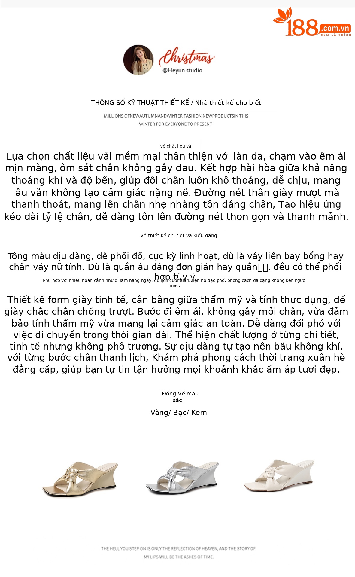 Sandal cao gót nữ mũi vuông hở ngón đế xuồng quai chéo — màu vàng, màu trắng ngà, bạc chi tiết 1