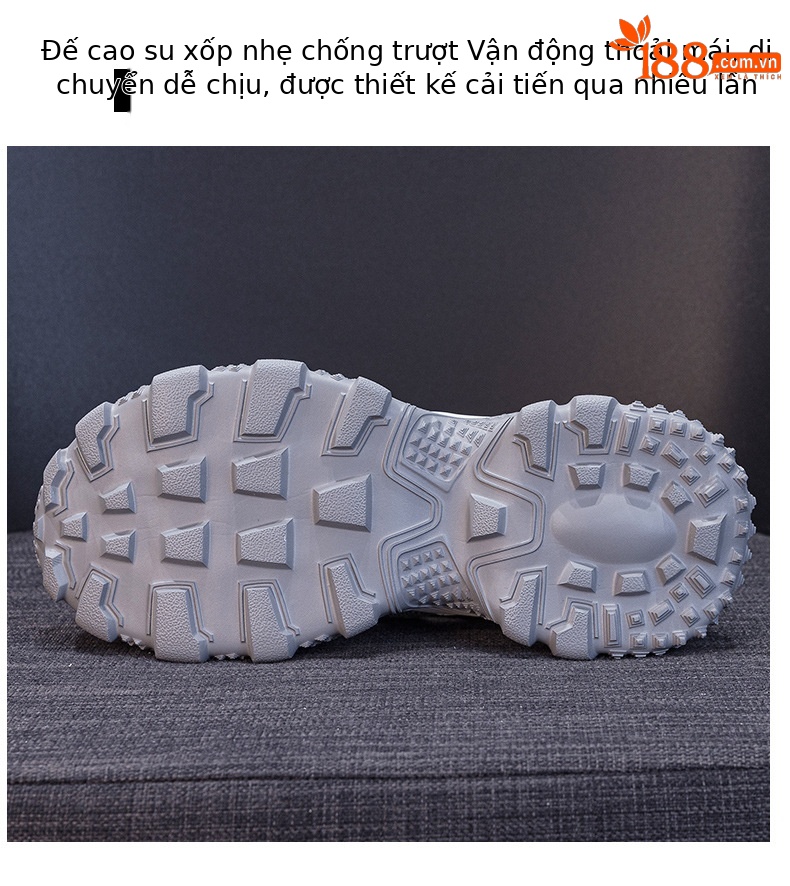 Giày sneaker nữ đế dày tăng chiều cao lưới thoáng khí mùa hè 2026 — Trắng 5075, Champagne 5075, Tím 5075 chi tiết 9