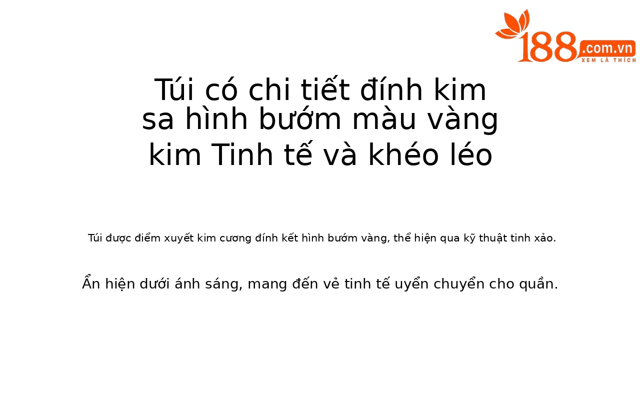 Quần jean nữ ống rộng cạp cao, chất cotton phối bướm đính đá và rách thủng — xanh lam chi tiết 9