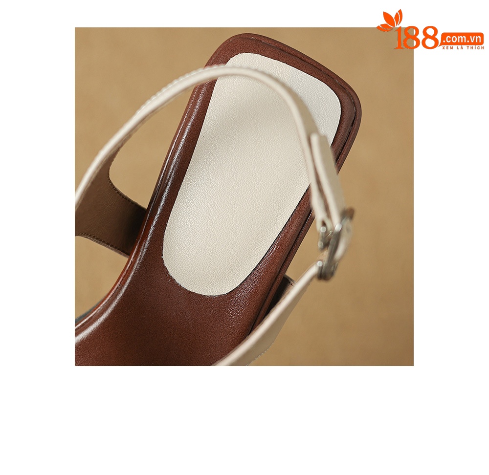 Sandal xỏ ngón nữ đế bệt phong cách nghỉ dưỡng — màu vàng chi tiết 15