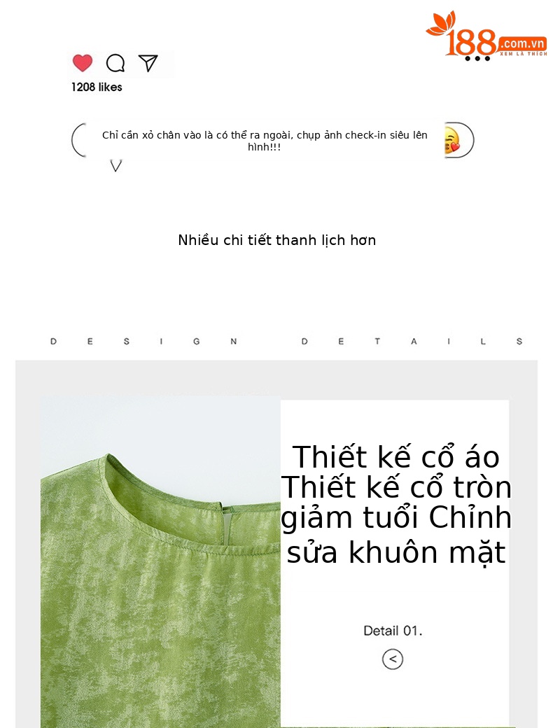 Bộ quần áo hai mảnh sơ mi hoa văn nổi quần ống rộng phong cách Trung Quốc mới — Xanh lá cây nhạtcolor, màu trắng chi tiết 9