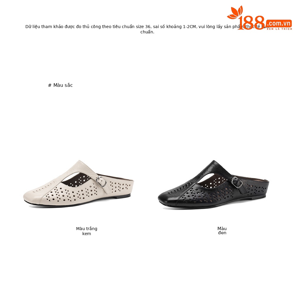 Dép sandal nữ xỏ ngón đế bệt quai chữ T đục lỗ mùa hè — đen chi tiết 6