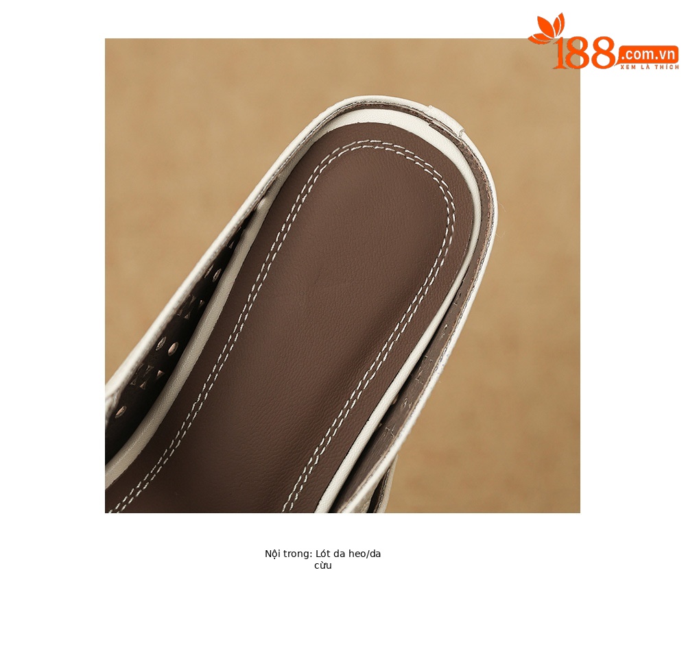 Dép sandal nữ xỏ ngón đế bệt quai chữ T đục lỗ mùa hè — đen chi tiết 14