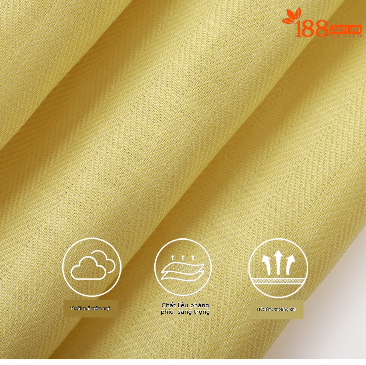 Quần culottes nữ ống rộng dáng dài 9 phần, chất liệu sợi gai dầu mỏng nhẹ mùa hè — màu xanh navy chi tiết 4