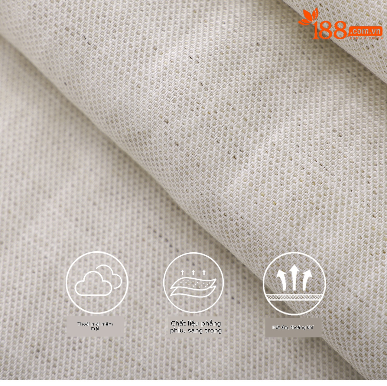 Quần culottes nữ ống rộng chất liệu linen phối sợi tencel, cạp cao dáng suông, mặc mùa hè thoáng mát — Xanh lông mòng đen chi tiết 4