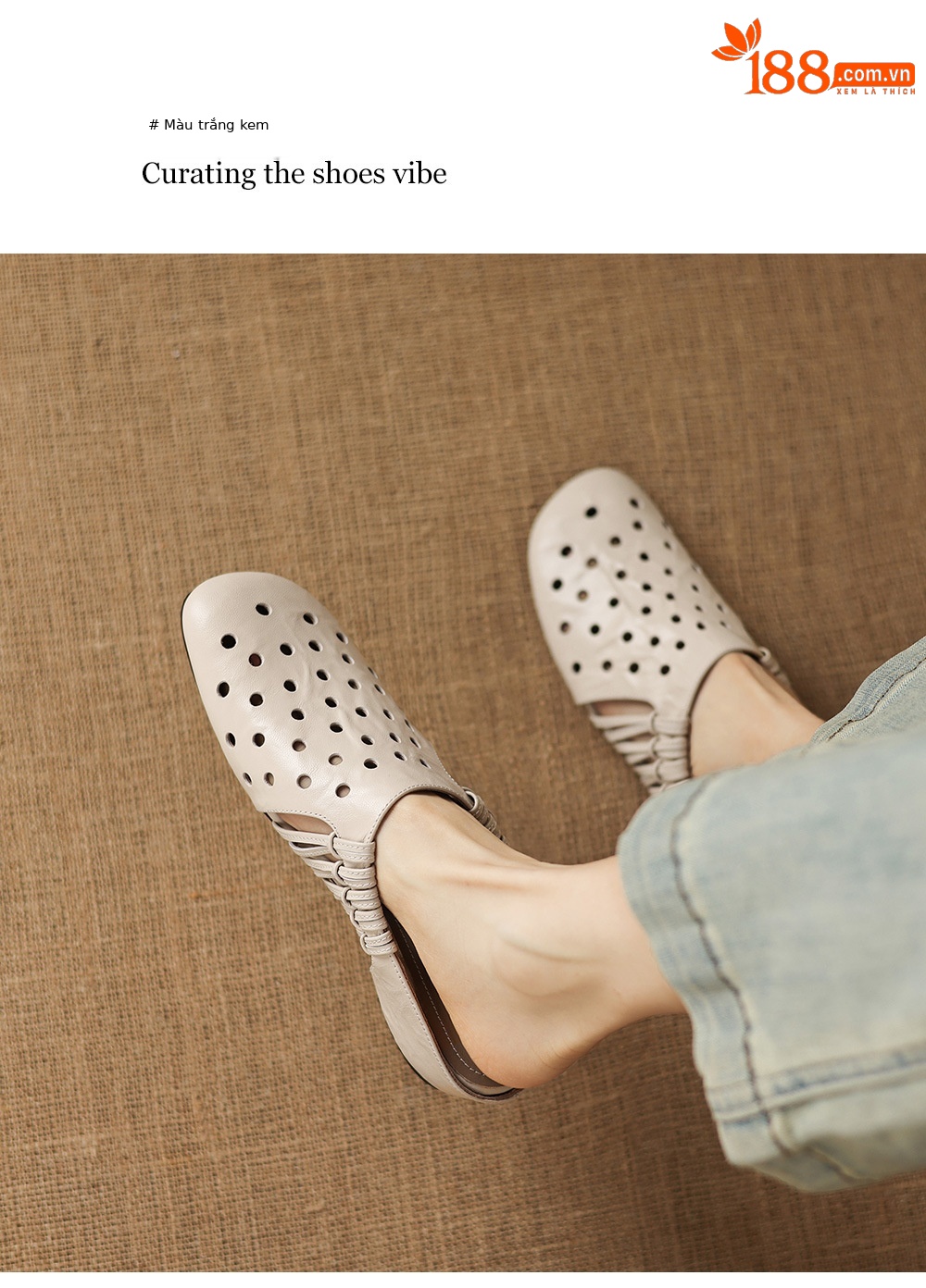 Dép sandal nữ quai chữ V đế xuồng cao gót, phong cách dệt da lộn — đen chi tiết 13