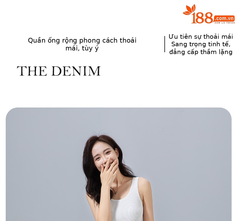 Quần culottes nữ ống rộng cạp thun dây rút, dáng suông rộng, dài 9 phần, chất cotton mềm mại — Ben trắng chi tiết 5