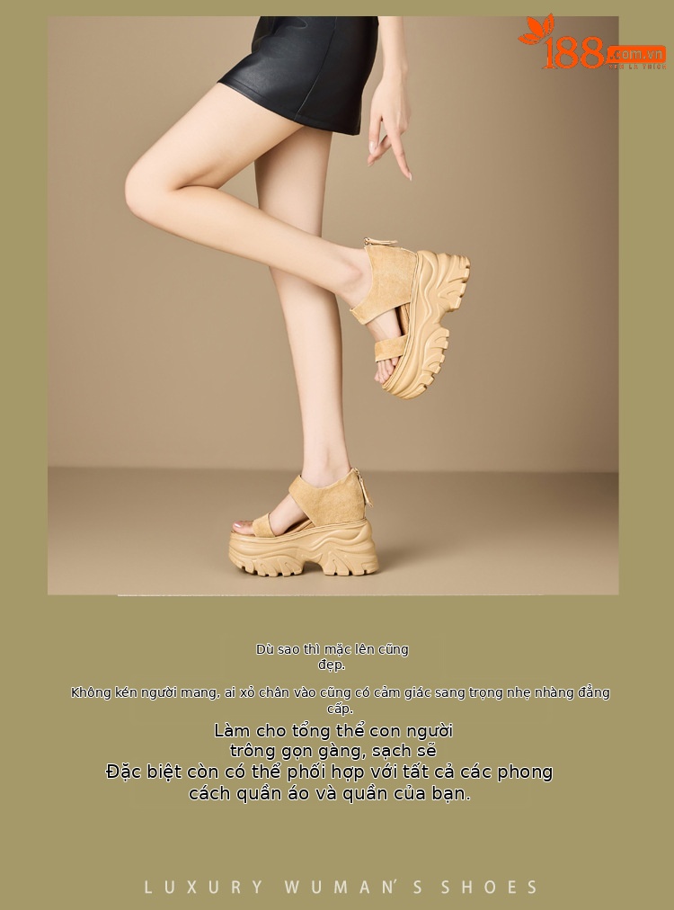 Sandal cao gót nữ đế xuồng phong cách La Mã, gót 12 cm, quai hở mũi, khóa kéo sau — màu đen, màu mơ chi tiết 2