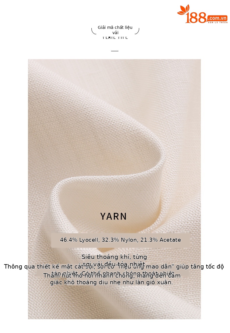 Bộ đầm suông nữ midi tay ngắn cổ tròn thắt eo — màu trắng ngà chi tiết 6