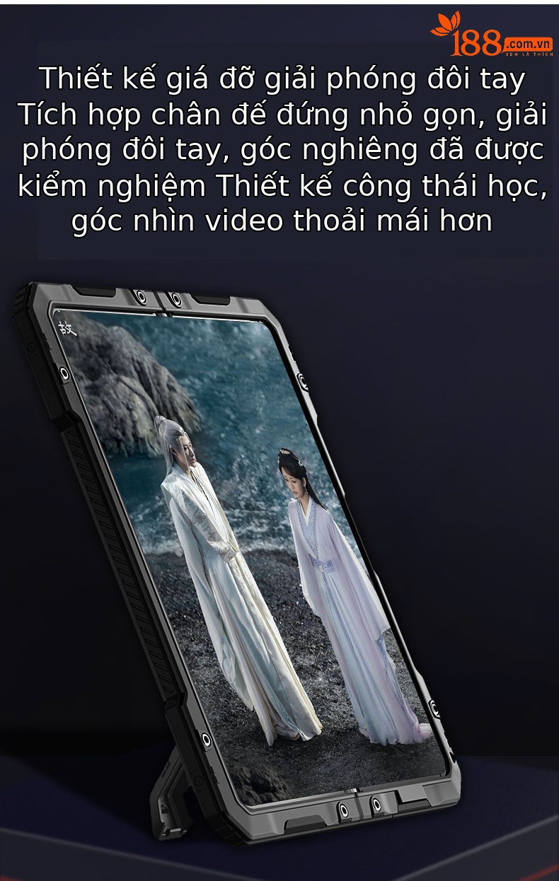 Ốp lưng Samsung Z Fold4/Fold5 kim loại ba lớp chống sốc, chống bụi, có chân đế — đen, đỏ chi tiết 8