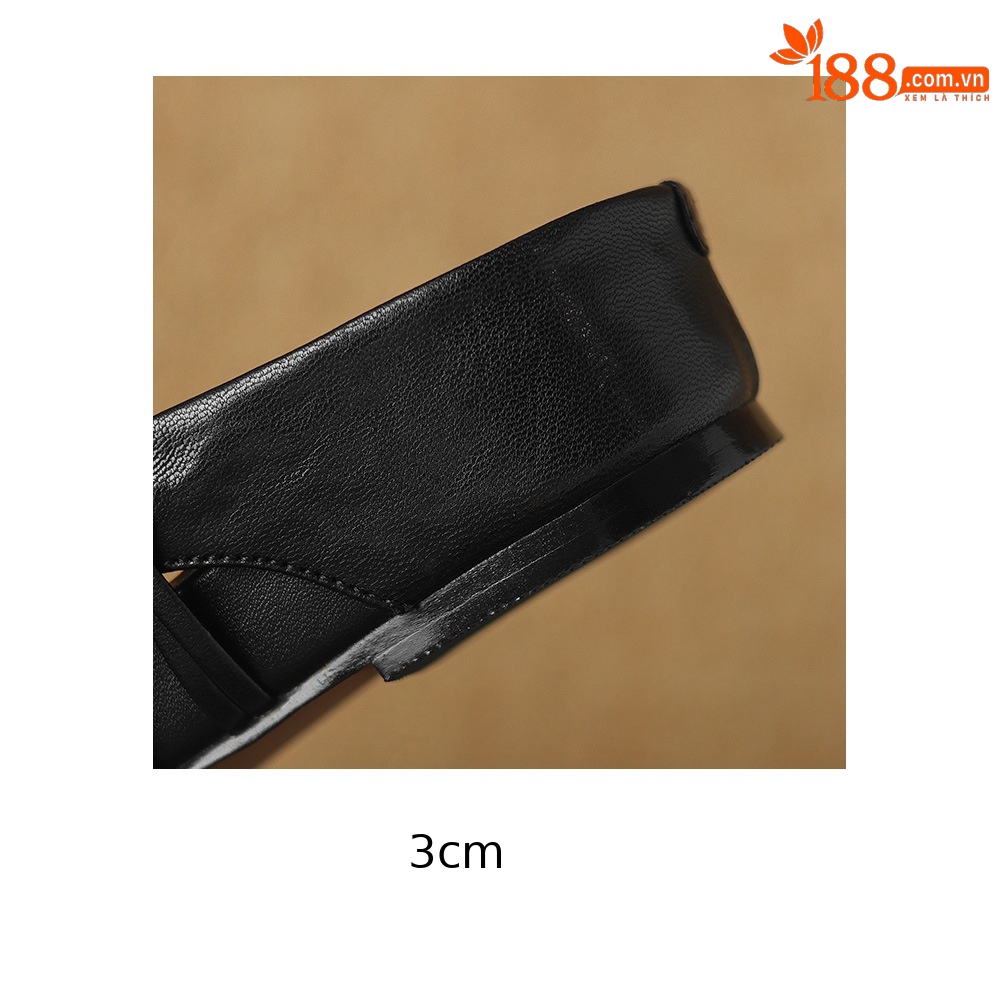 Sandal nữ quai chữ V hở mũi gót thấp mùa hè — đen chi tiết 14