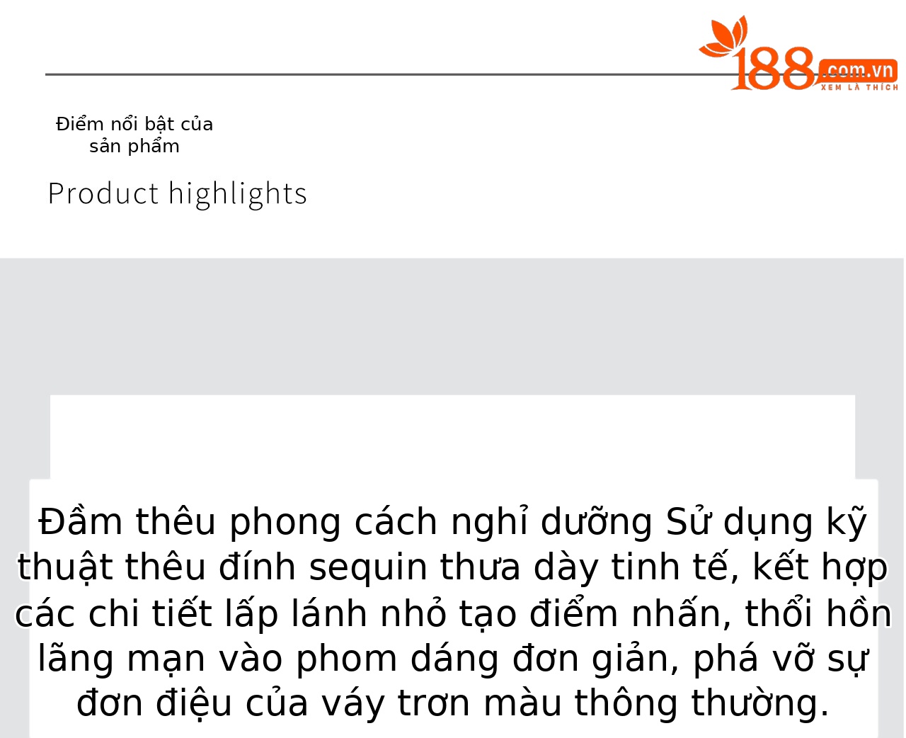 Đầm maxi nữ không tay thêu sequin hoa trắng phong cách nghỉ dưỡng — màu sắc chi tiết 7
