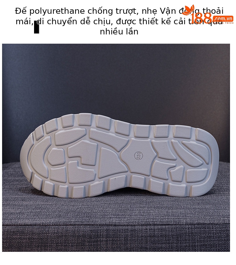 Giày sneaker nữ đế dày lưới thoáng khí phong cách retro — Trắng 5086, Champagne 5086, Tím 5086 chi tiết 9