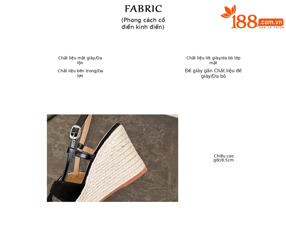 Sandal cao gót nữ đế xuồng phong cách Pháp, quai chéo đan, gót 9 cm — màu đen, màu mơ chi tiết 2