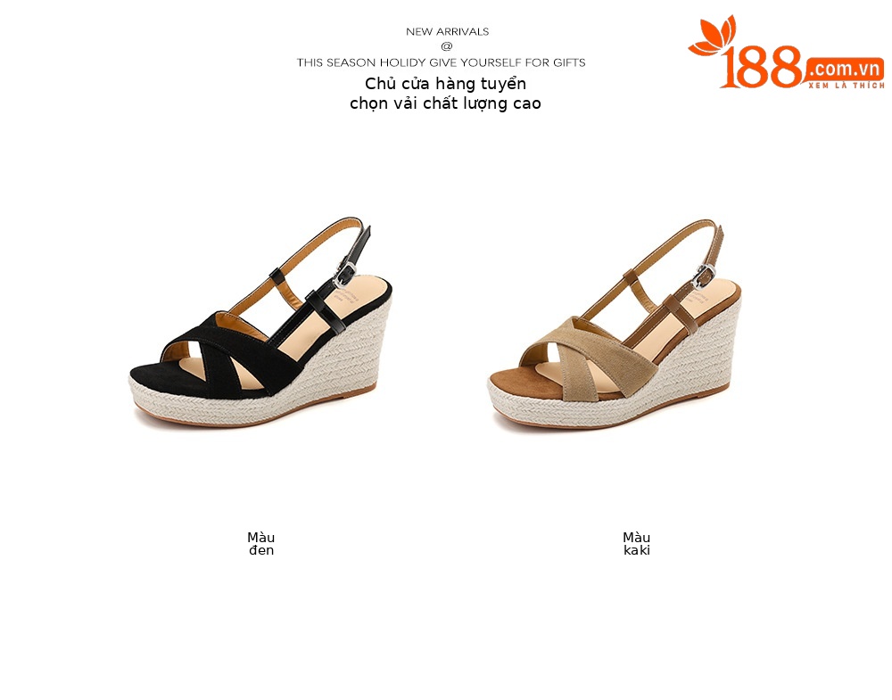 Sandal cao gót nữ đế xuồng phong cách Pháp, quai chéo đan, gót 9 cm — màu đen, màu mơ chi tiết 4