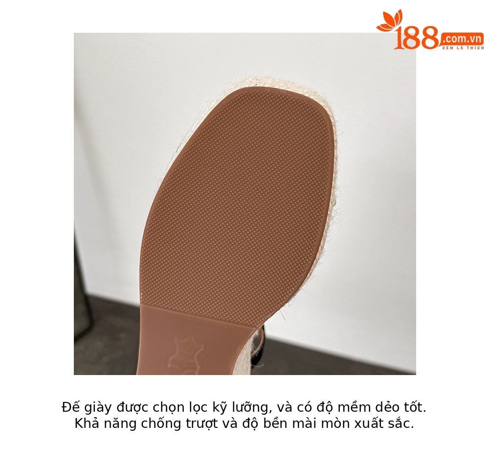 Sandal cao gót nữ đế xuồng phong cách Pháp, quai chéo đan, gót 9 cm — màu đen, màu mơ chi tiết 21