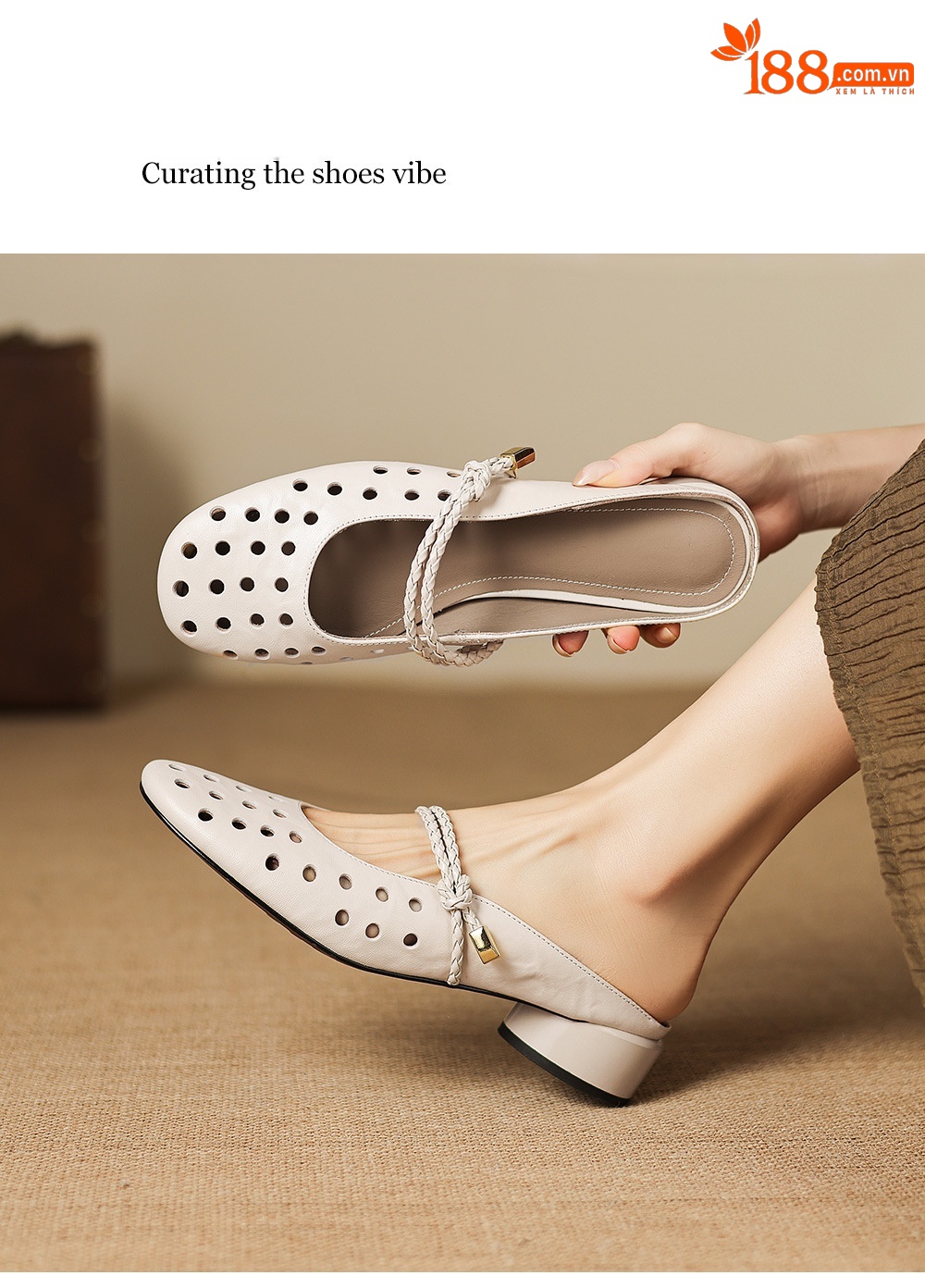 Sandal cao gót nữ quai ngang hở mũi, gót 3 cm, kiểu dáng thanh lịch — đen chi tiết 6