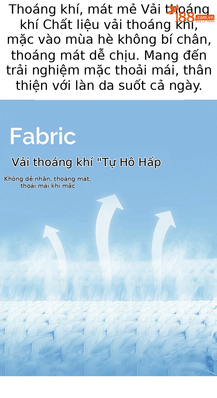 Quần culottes nữ ống rộng cạp cao dáng suông vải cotton — màu trắng chi tiết 6