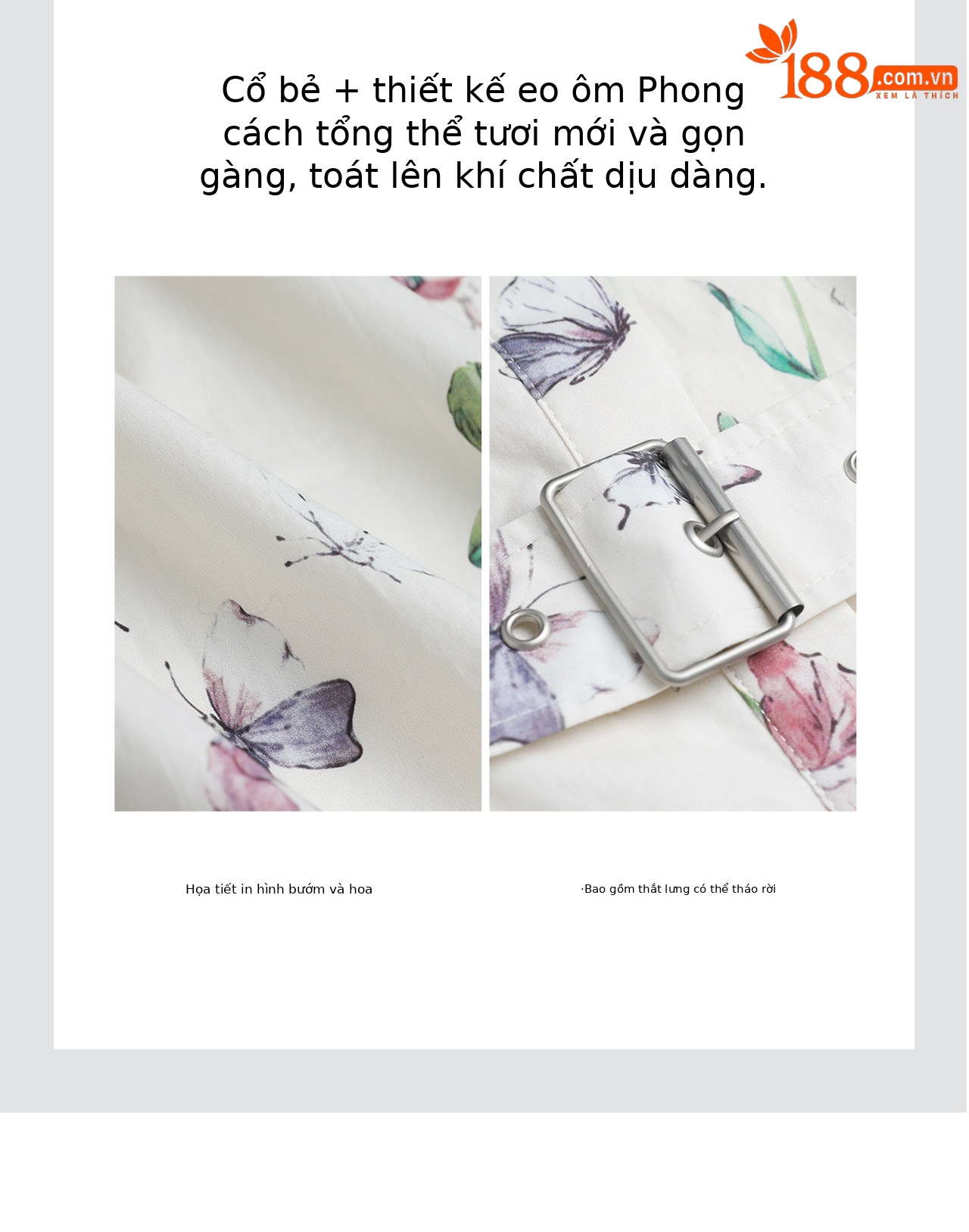 Đầm maxi nữ thắt eo in họa tiết phong cách quý tộc — màu sắc chi tiết 9