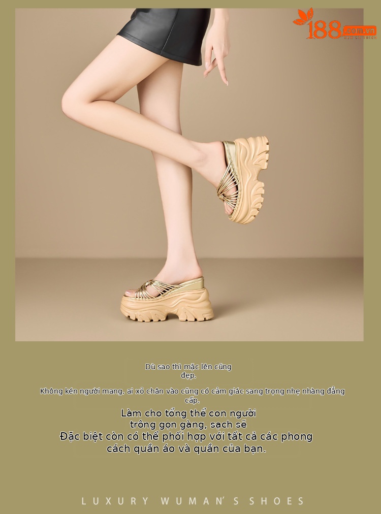 Sandal cao gót nữ quai mảnh đế xuồng siêu cao gót 9 cm — màu trắng ngà, Vàng nhạt chi tiết 2