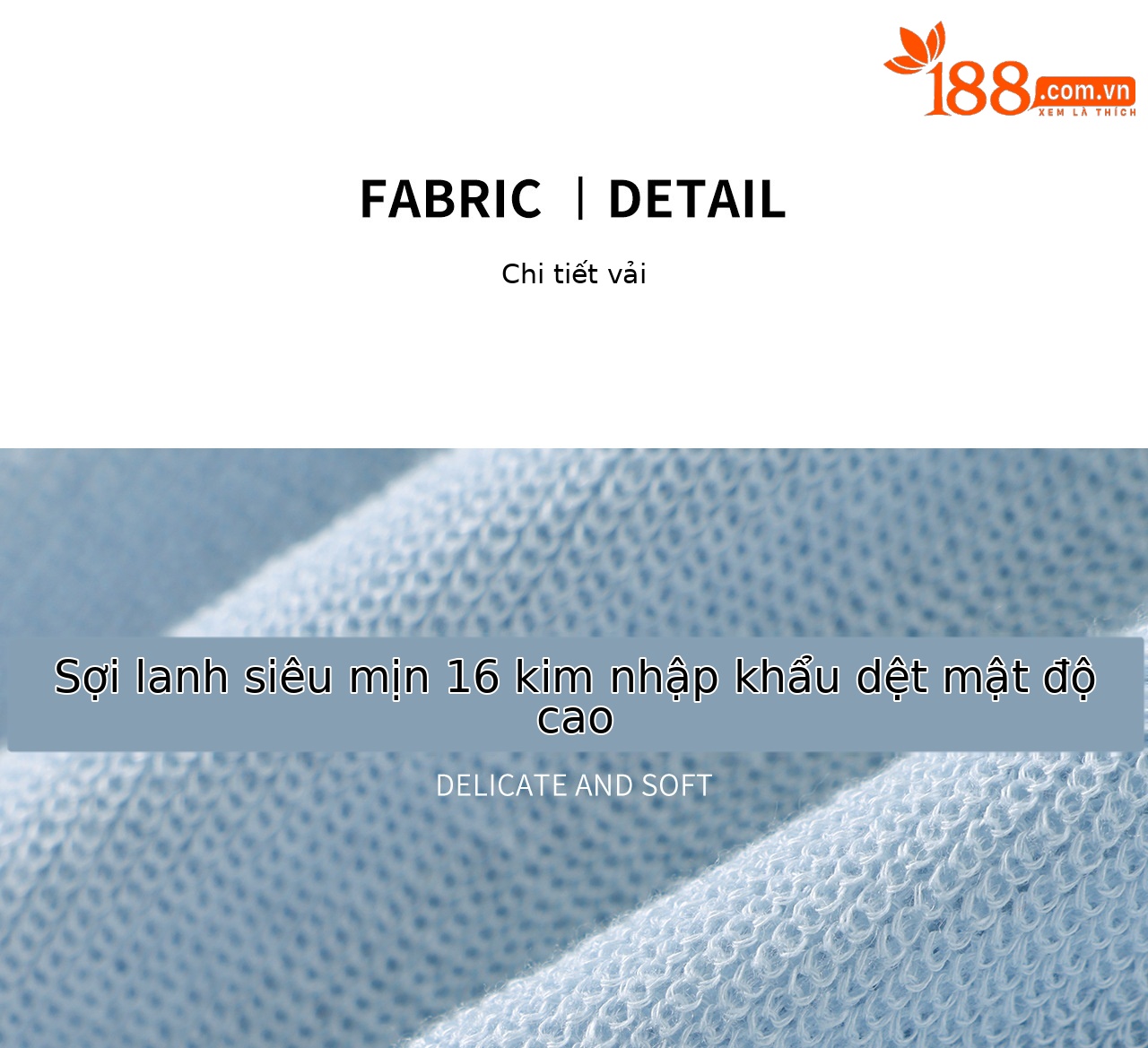 Áo cardigan nữ cổ V dệt kim sợi lanh siêu mịn, cúc màu, thoáng mát mùa hè — xanh lam chi tiết 6
