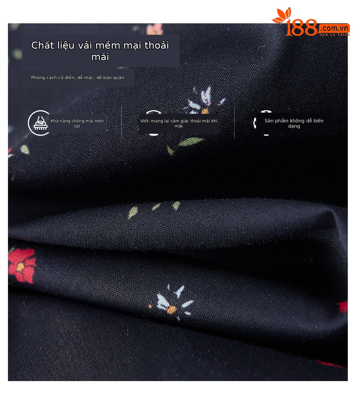Đầm maxi nữ thắt eo in họa tiết hoa cổ điển tay ngắn — Xanh lông mòng đen chi tiết 10