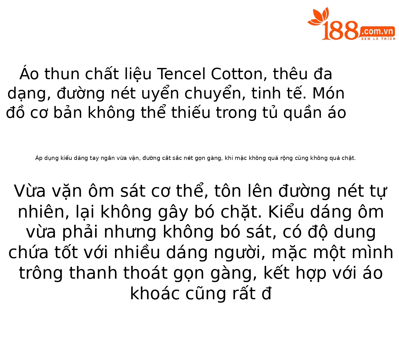 Áo thun nữ cổ tròn tay ngắn thêu họa tiết nặng dầu form ôm — màu hồng anh đào chi tiết 3