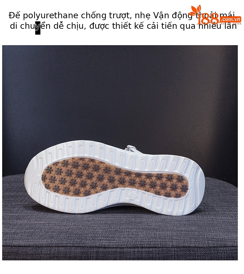 Giày sneaker nữ chunky đế dày dệt kim thoáng khí, phong cách Hàn Quốc, quai chéo, đế dày — Trắng 5097, Vàng 5097, Đen 5097 chi tiết 9