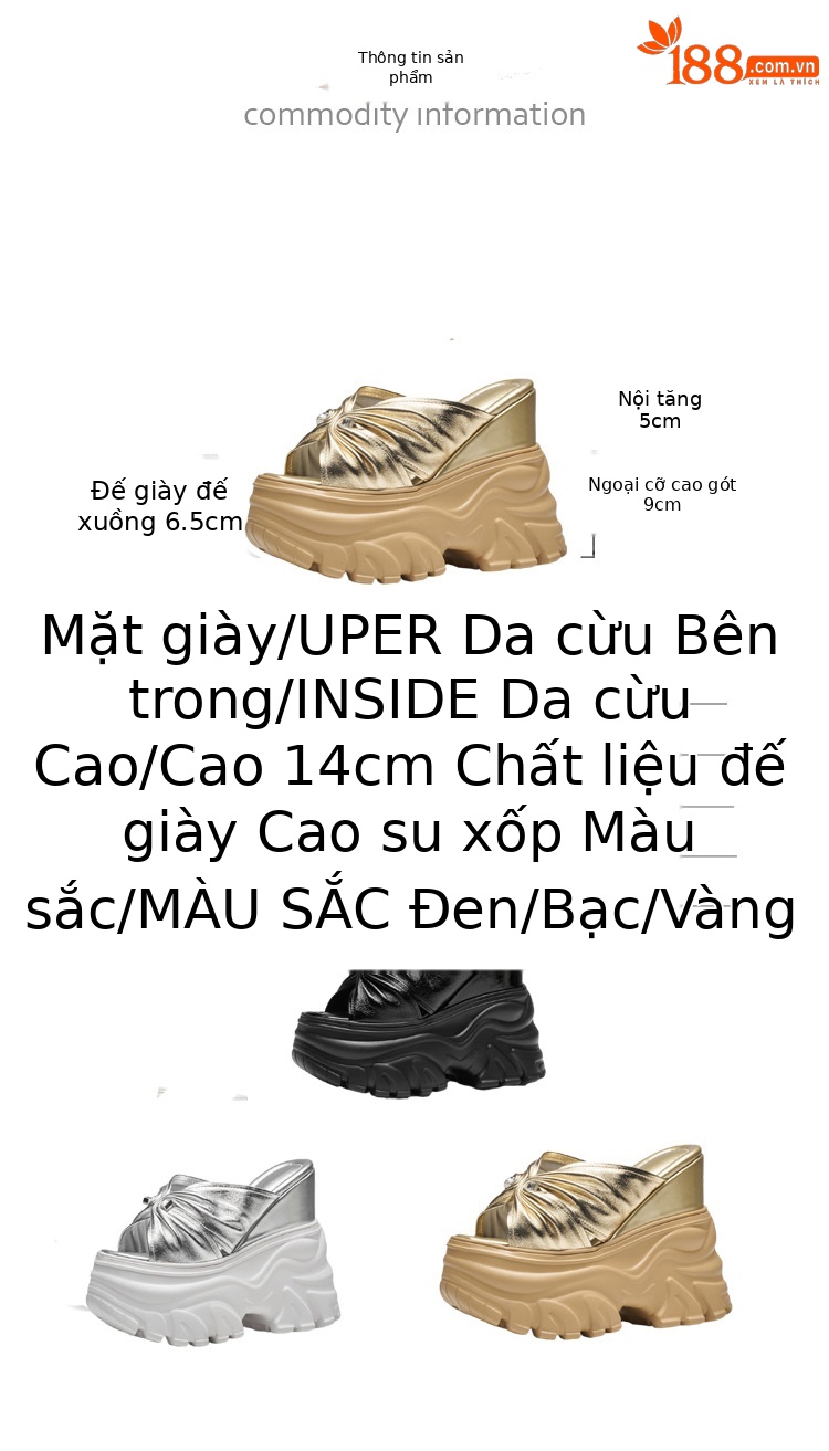 Sandal cao gót nữ hở mũi đế xuồng gót 12cm/14cm quai ngang — Bạc 12cm, Bạc 14cm, Đen 12cm, Đen 14cm chi tiết 3