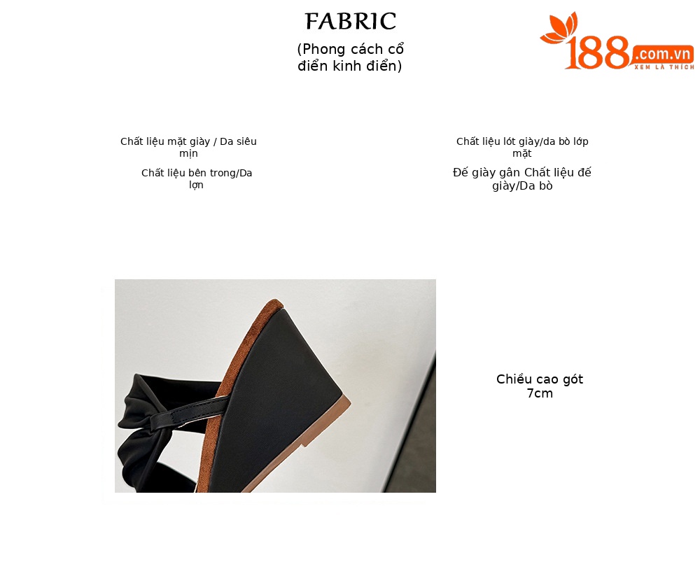 Sandal cao gót nữ mũi vuông quai ngang đế xuồng hở mũi phong cách Pháp — màu đen, màu mơ chi tiết 2