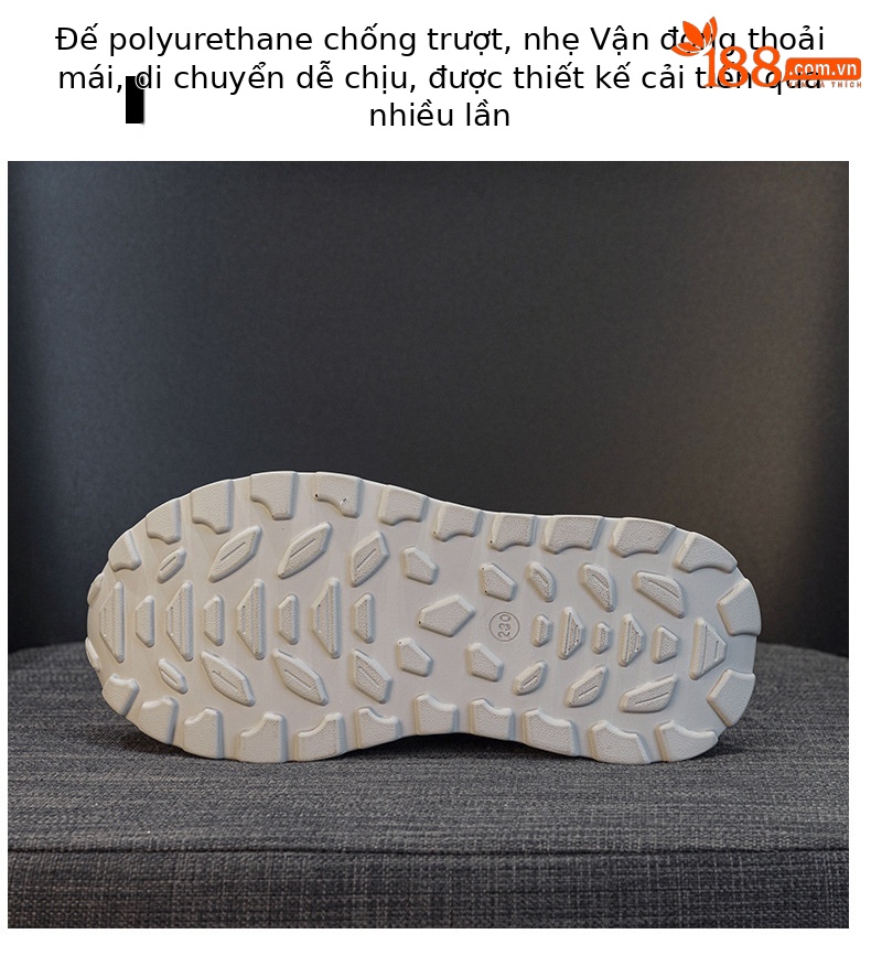 Giày sneaker nữ đế dày phong cách Hàn Quốc, thoáng khí, đế dày 3 cm — Hồng 5092, Trắng 5092 chi tiết 9