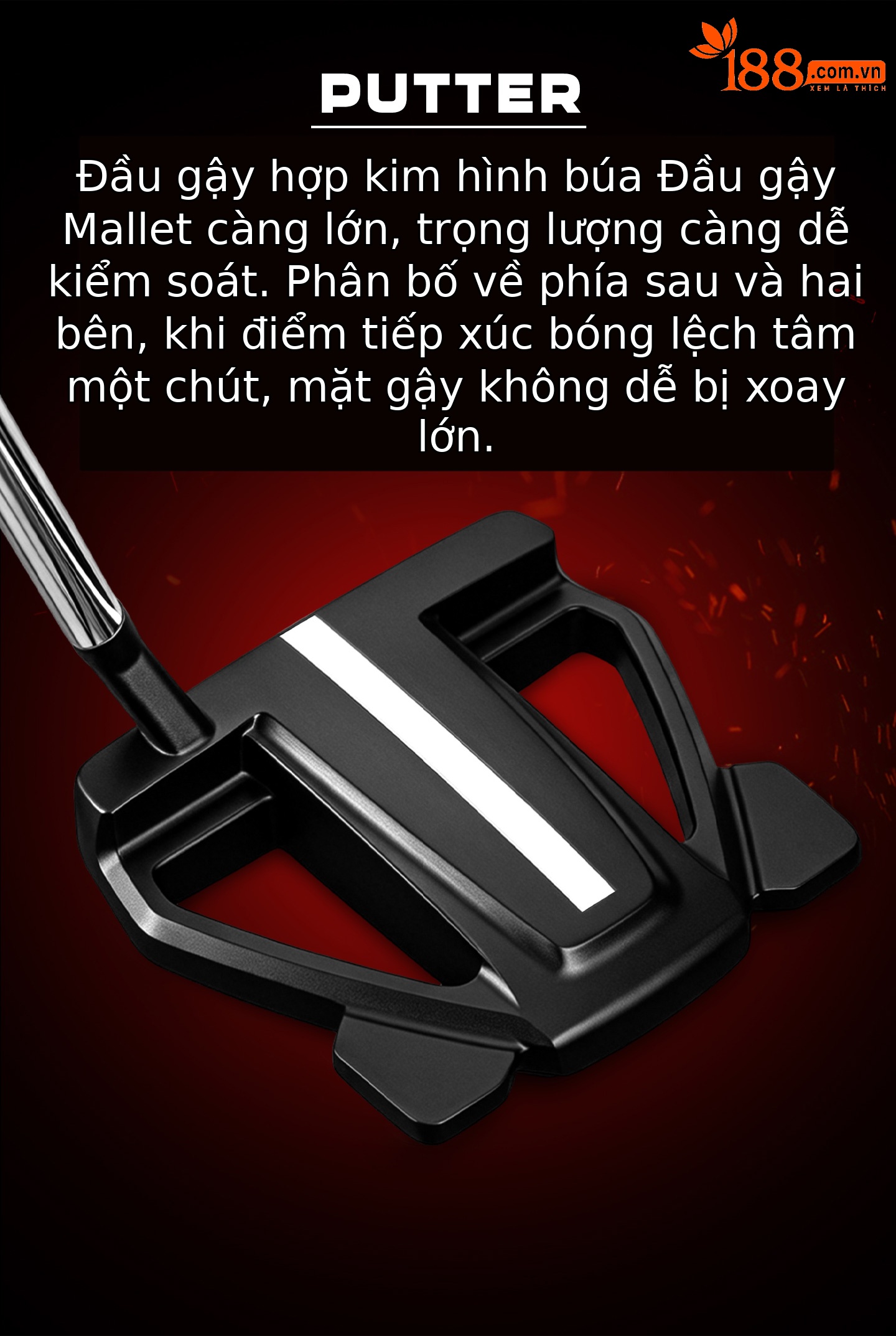 Gậy gạt bóng golf PGM thép không gỉ, đường ngắm dày dài, trọng tâm thấp, độ chính xác cao — Cây gạt bóng đen【Đường ngắm dày dài/Thân thép không gỉ có đốt/Tay cầm chống trượt】TUG095, Cây gạt bóng trắng【Đường ngắm dày dài/Thân thép không gỉ có đốt/Tay cầm chống trượt】TUG095 chi tiết 4