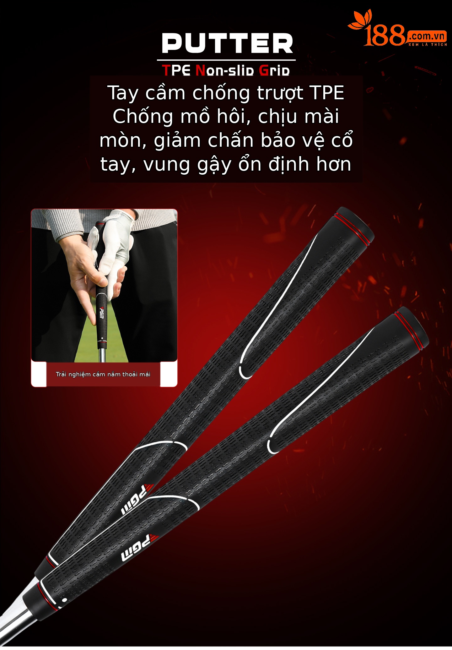 Gậy gạt bóng golf PGM thép không gỉ, đường ngắm dày dài, trọng tâm thấp, độ chính xác cao — Cây gạt bóng đen【Đường ngắm dày dài/Thân thép không gỉ có đốt/Tay cầm chống trượt】TUG095, Cây gạt bóng trắng【Đường ngắm dày dài/Thân thép không gỉ có đốt/Tay cầm chống trượt】TUG095 chi tiết 7