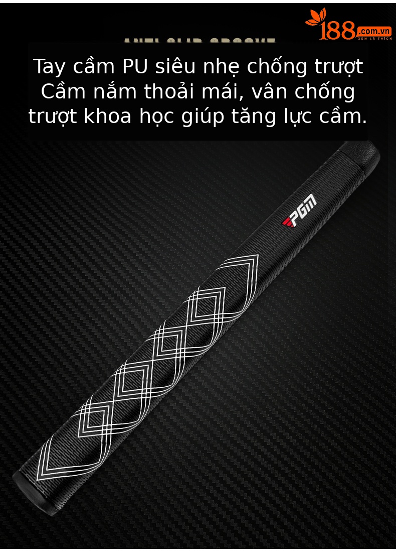 Gậy golf putter PGM thế hệ mới, trọng tâm thấp, dung sai cao, dành cho tập luyện — Gậy putter đen 【kèm bao đầu gậy】 TUG087 chi tiết 7