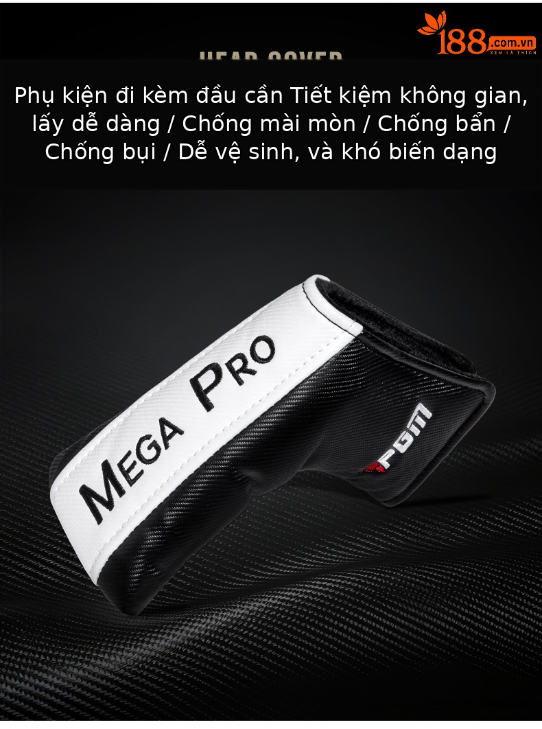 Gậy golf putter PGM thế hệ mới, trọng tâm thấp, dung sai cao, dành cho tập luyện — Gậy putter đen 【kèm bao đầu gậy】 TUG087 chi tiết 8