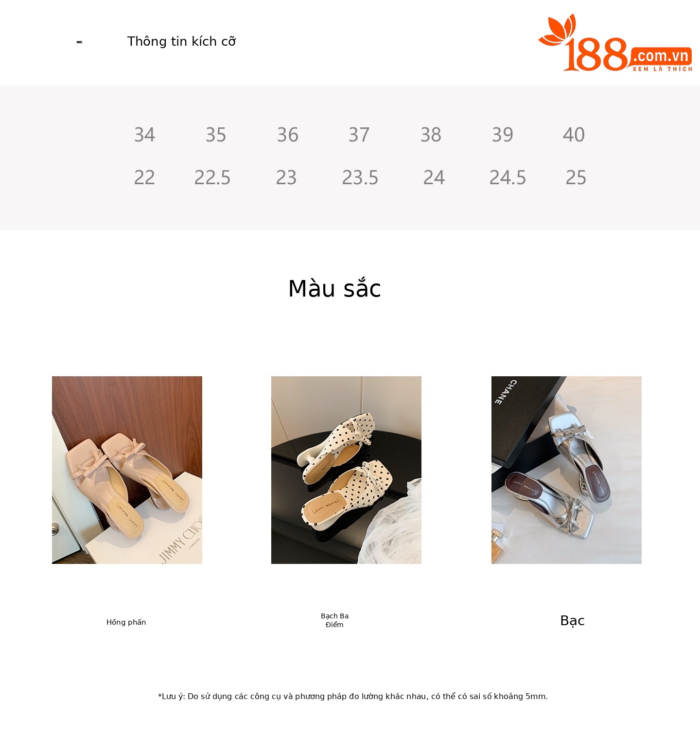 Sandal cao gót nữ mũi vuông da cừu nơ bướm đế mềm — Trần truồng hồng, Trắng chấm bi, bạc chi tiết 3