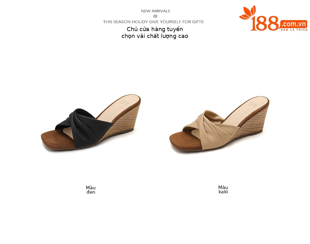 Sandal cao gót nữ hở mũi mũi vuông quai ngang nơ bướm — màu đen, màu mơ chi tiết 4