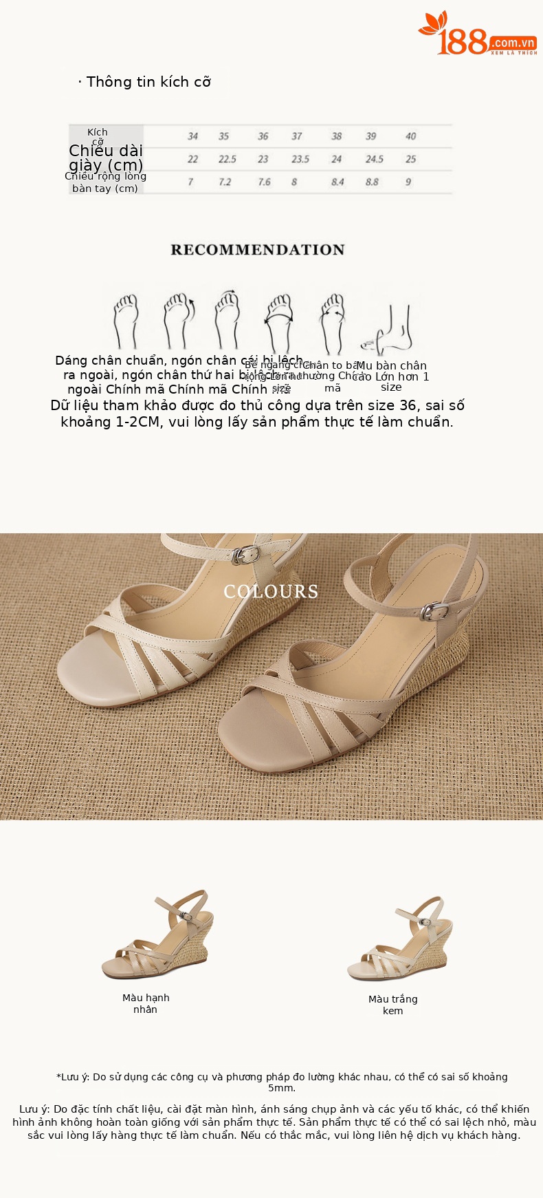 Sandal cao gót nữ hở mũi quai ngang đế xuồng bện cỏ — màu trắng ngà, màu mơ chi tiết 3